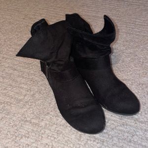 Black Buckle Booties